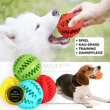 Lade das Bild in den Galerie-Viewer, WUFF - Zahnfreundlicher &amp; interaktiver Kauball für deinen Hund
